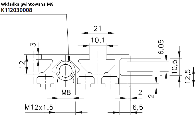 profile aluminiowe adaptery serii 25/40